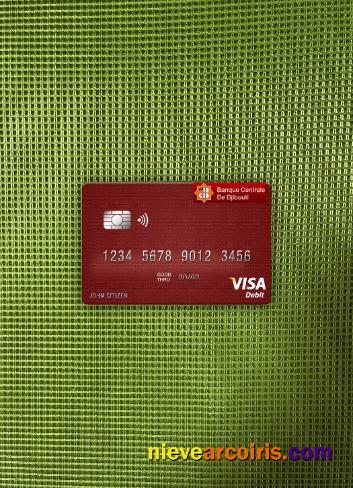 Djibouti Central Bank of Djibouti visa debit card photolook